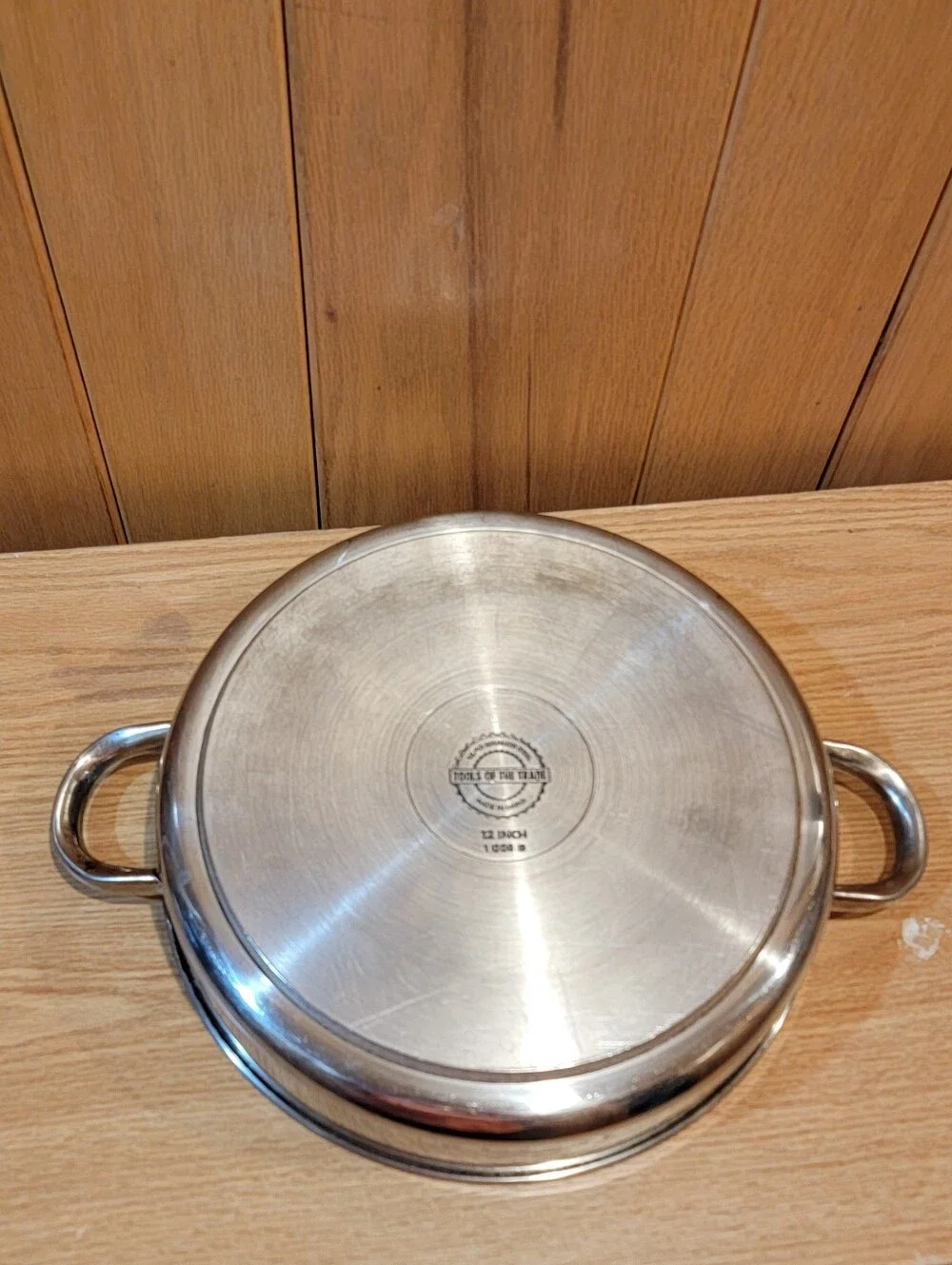 Tools of the Trade 12” Saute Stainless Steel SAUTE PAN 2 Handles